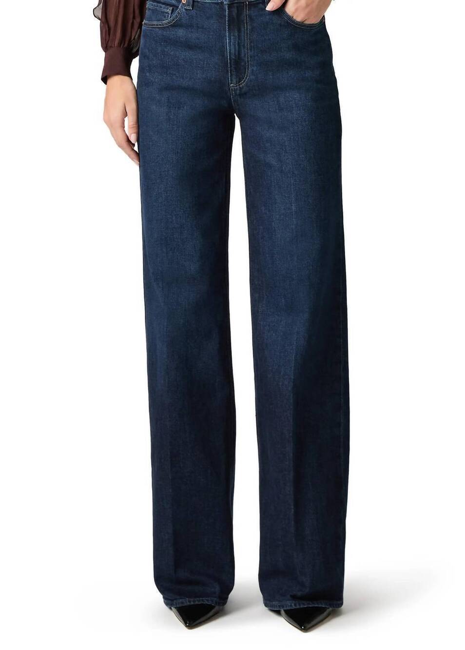 NEW PAIGE sasha straight leg jeans in dwell